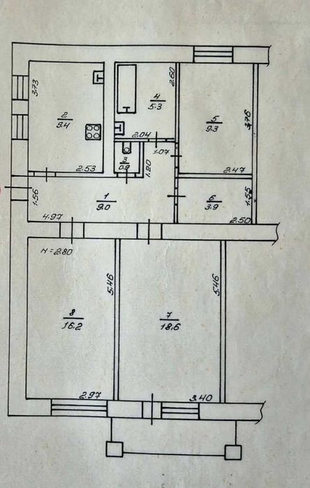 Продаж 3 к. квартири,р-н "Кврз",вул.Франка,45