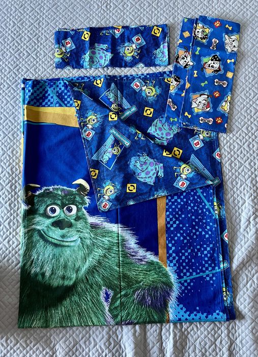 Capa de edredão de cama de solteiro e almofadas Monster’s Inc.