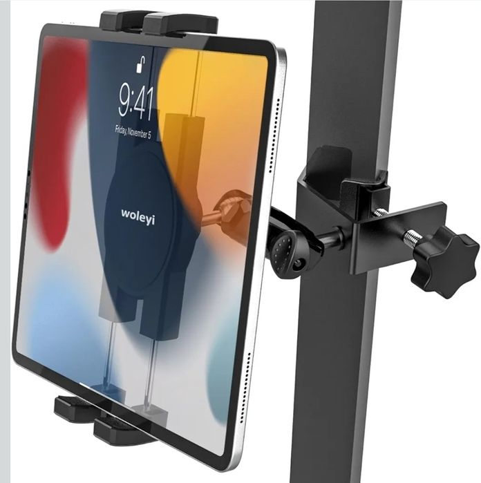 uchwyt na telefon do wózka widłowego  z metalowym zaciskiem E02/3