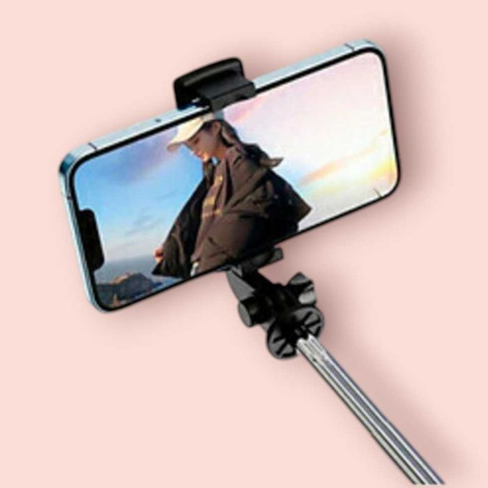 Штатив для телефона селфи палка Selfie XO-SS09 тренога с кнопкой пультом Bluetooth