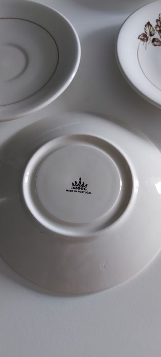 Conjunto de 5 pires antigos ceramica Cesol