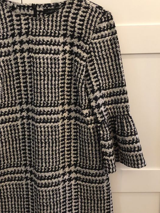 Vestido Zara Preto e Branco