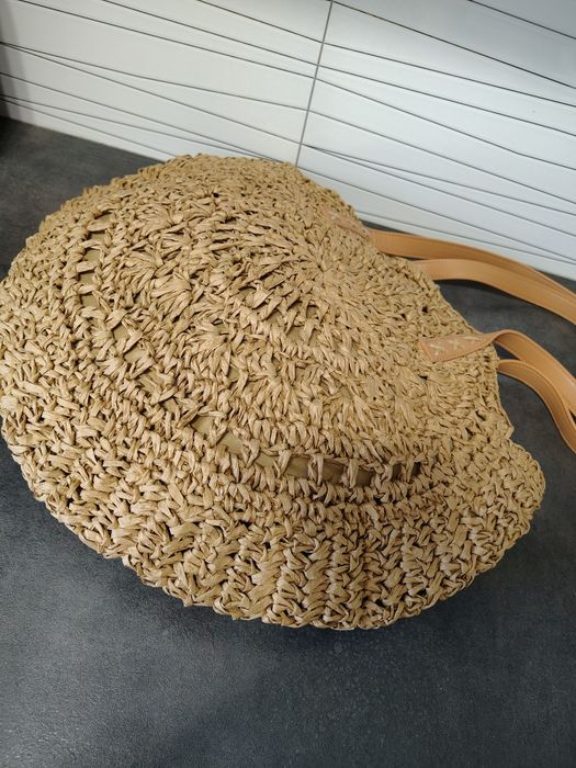 Torebka letnia koszykowa plażowa boho