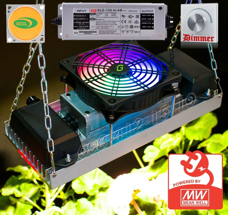 БРЕНДОВЫЙ Seoul Semiconductor светильник фитолампа 4000k фито гроубокс