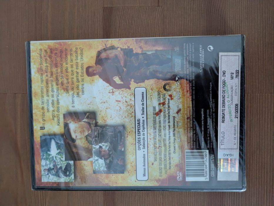 DVD NOVO e SELADO " Resgate debaixo de Fogo " 2004