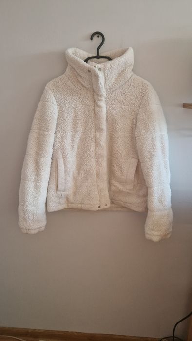 Kurtka dwustronna futerko kożuszek guess oryginalne białe cieple