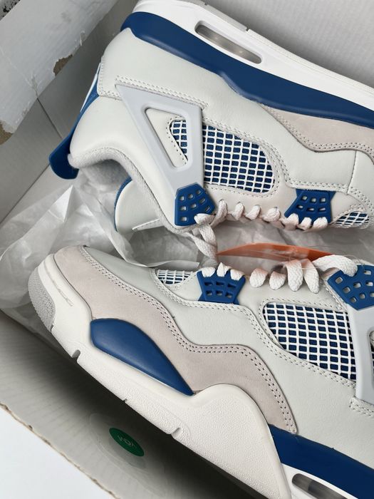 Оригинал Nike Air Jordan 4 Retro Military Blue ((FV5029 141) белие