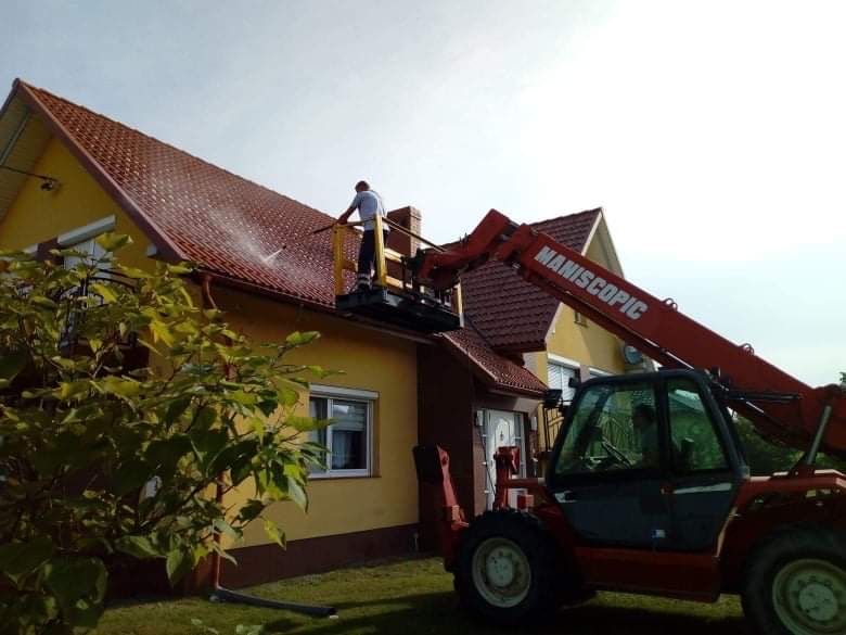 Malowanie dachu dachów mycie dachu kostki elewacji
