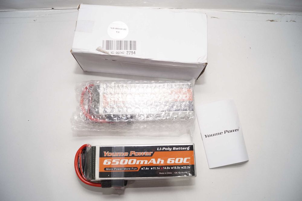 Bateria akumulator 2szt Youme Power Li-Poly 14.8v 6500mAh 60C T-Plug