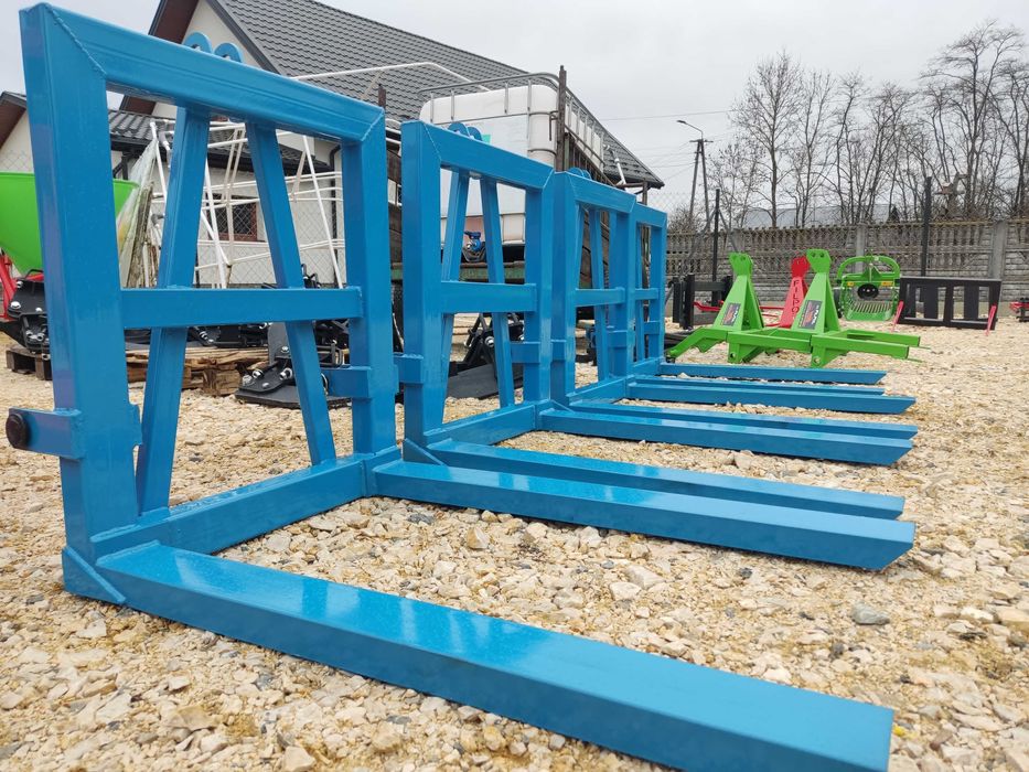 Paleciak widły do palet na tył TUZ ciągnika sztywny udźwig 1 tona