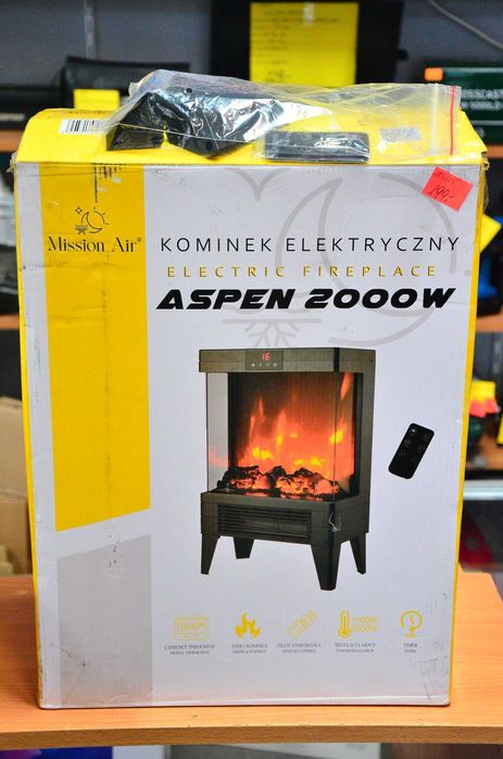 Mission Air kominek elektryczny wolnostojący Aspen 2000W Tarnów
