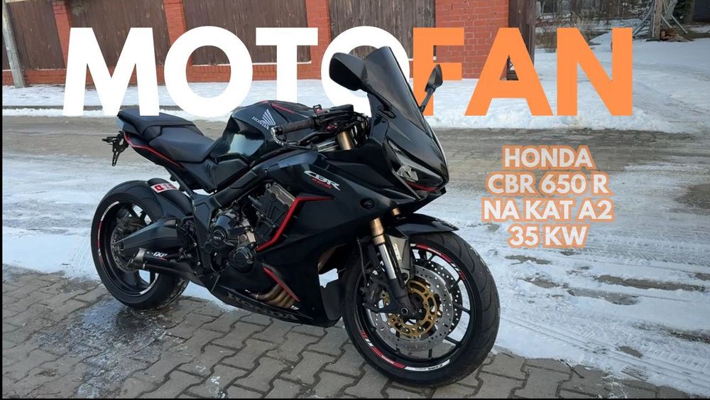 Honda CBR HONDA CBR 650 R CBR650R 02.2020 Na KAT A2 35kW Niemcy Wydech x2 ABS tc