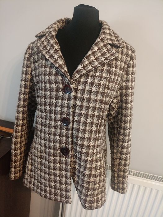 Płaszcz damski kratka