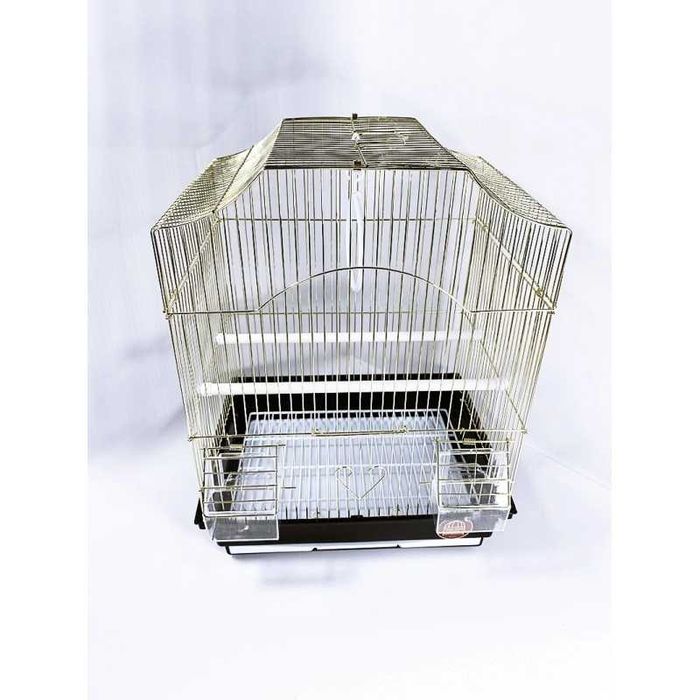 Необычная клетка для птиц AV412.Золот.покрытие,хороший размер.35х28х46