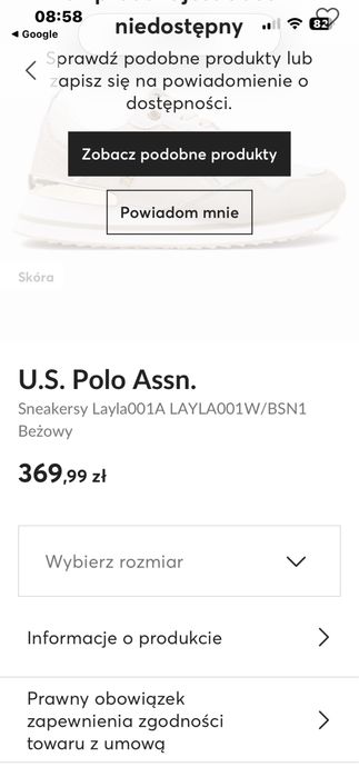 Us polo assn adidasy 38