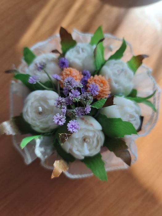 Mini flower box z świec sojowych