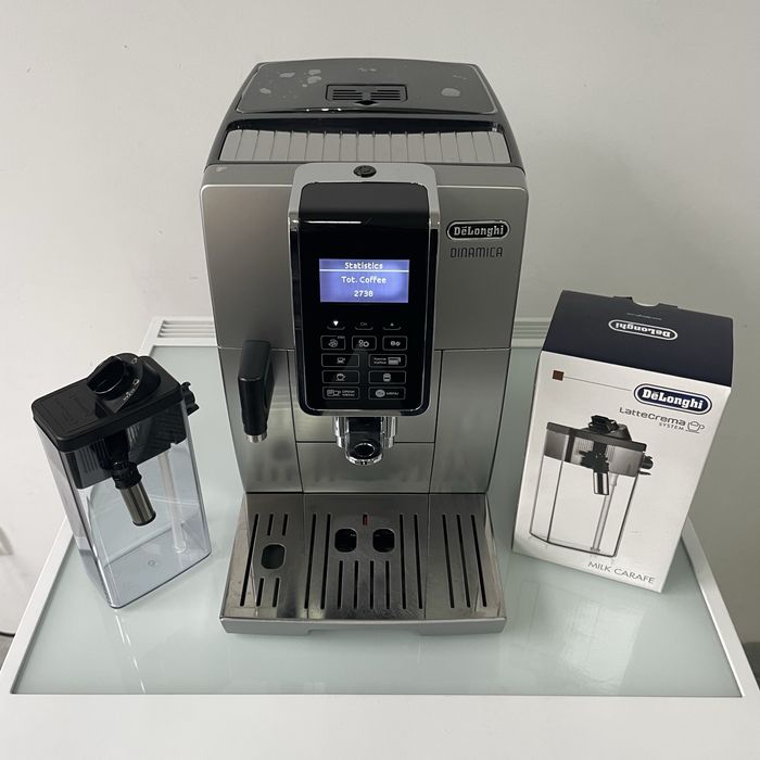 Кофемашина Delonghi Dinamica из Германии обмлужена гарантия 2739 кофе