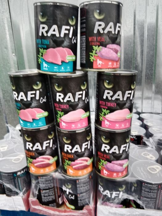 Puszka karma Rafi dla kota 24x400g mix