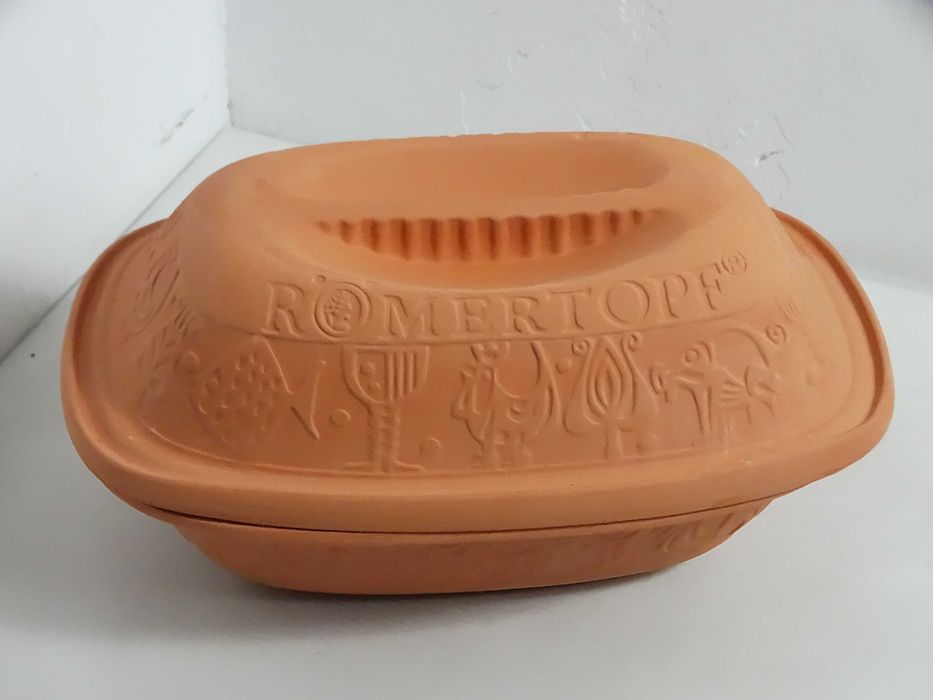 Garnki rzymski RÖMERTOPF Bay-Keramik 111 W-Germany Nowy W Pudełku Vintage