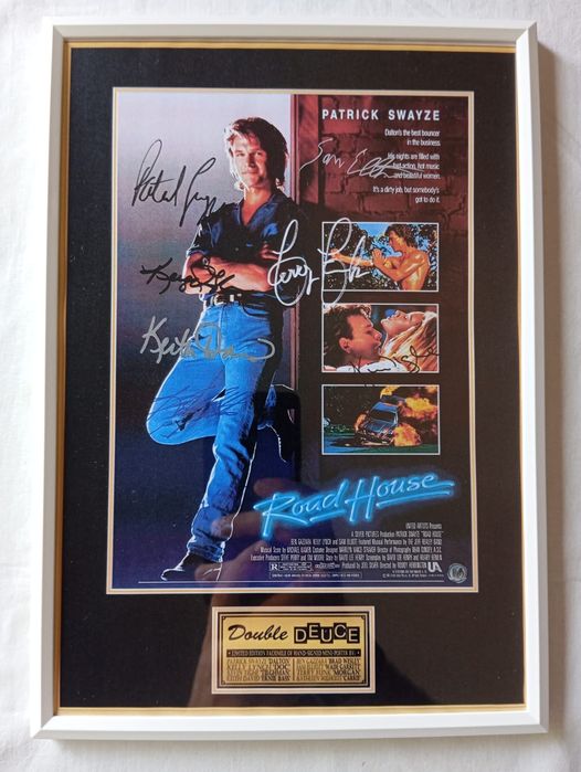 Moldura Filme Road House com Autógrafos (A4)