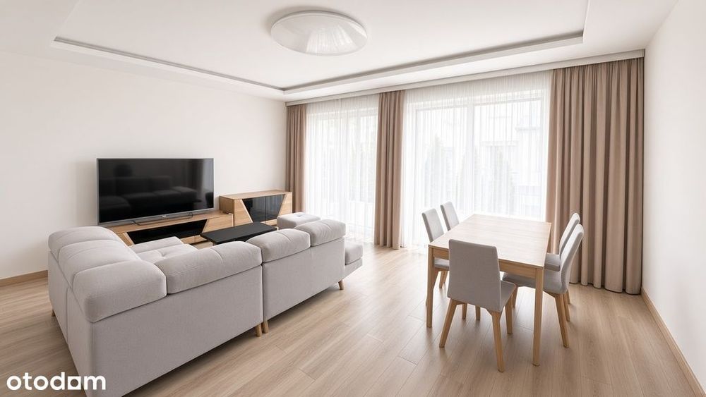 Umeblowany Apartament z dwoma Ogródkami
