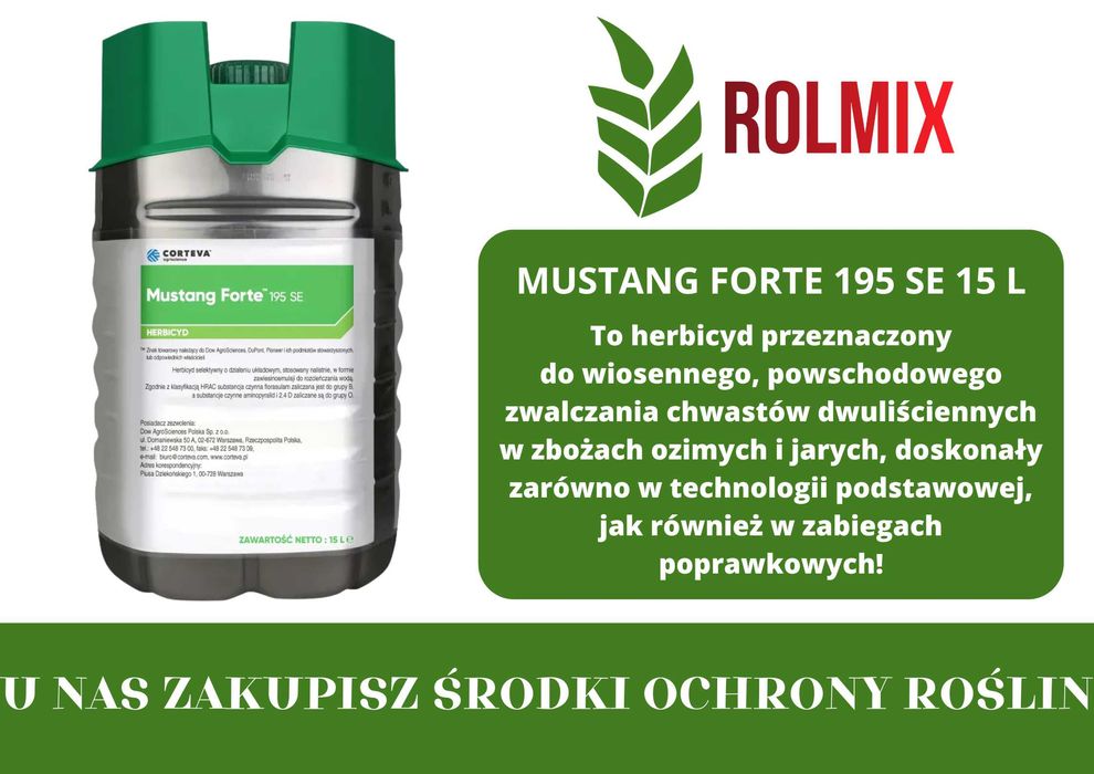 MUSTANG FORTE 15 L – herbicyd na większy areał