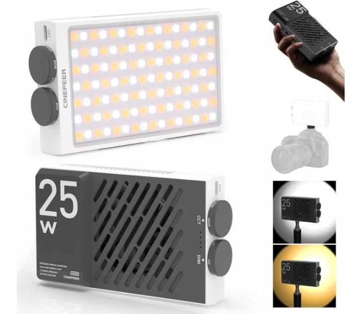 Kompaktowa Lampa LED 25W ZHIYUN CM25 Foto Video Light