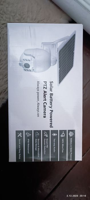 HiTcena ! Kamera zew. 4G SIM 5MP solarna,metalowa