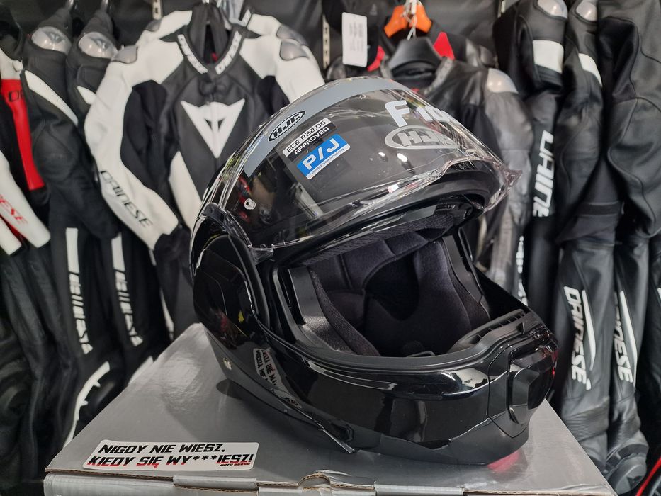 MotoSzafa Kask motocyklowy HJC F100 SOLID METAL BLACK !gratisy/raty!