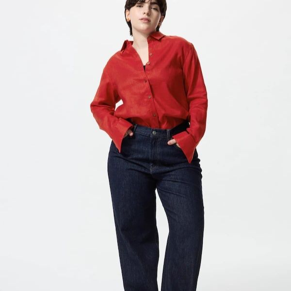 Продам новые широкие джинсы Uniqlo (34/33)