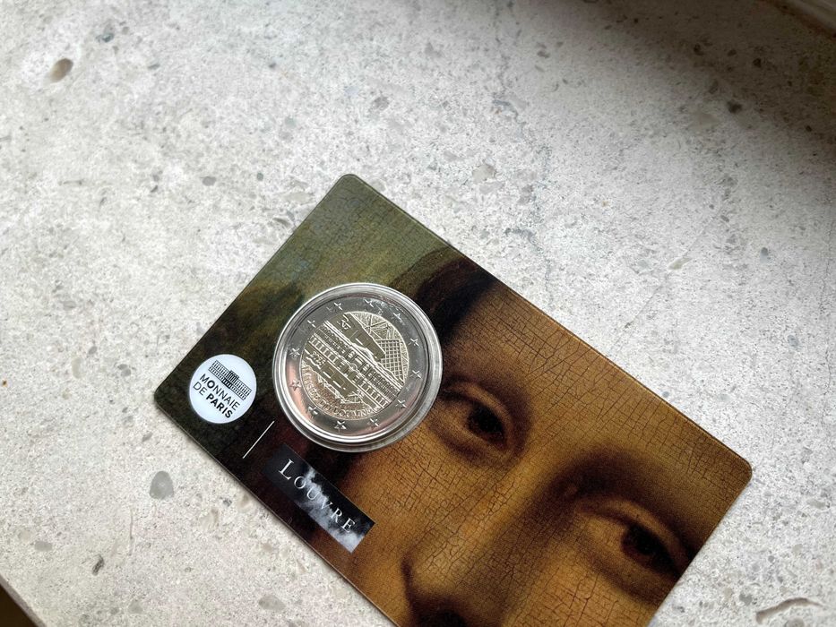 2 Euro Coincard France 2025 - Louvre Museum - Mona Lisa