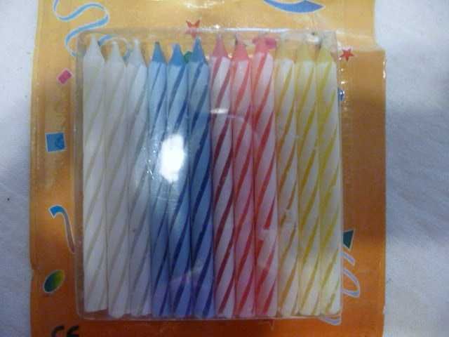 Świeczki urodzinowe na tort, 24szt