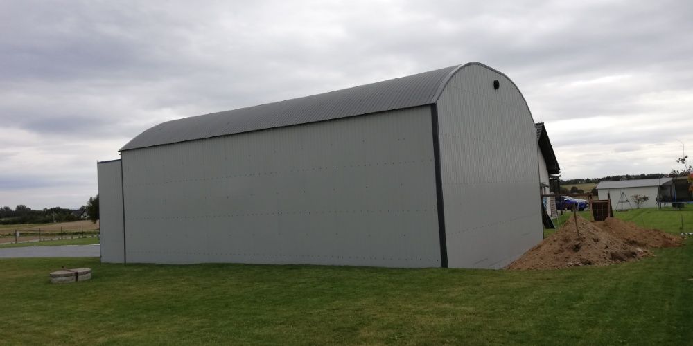 Hala łukowa wiata garaż obora magazyn