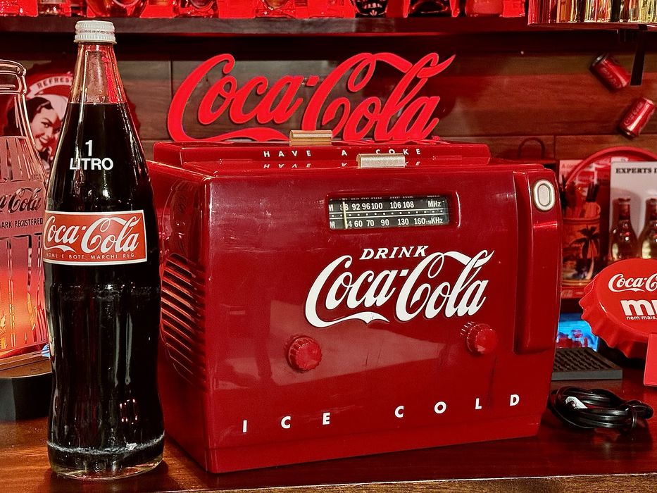 Radio cassete coca-cola