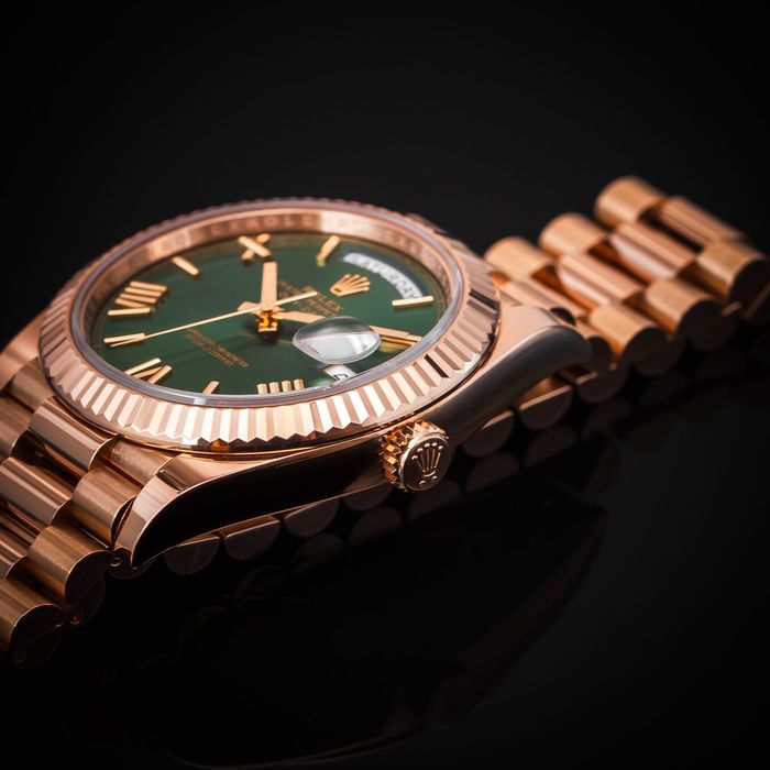 Rolex Day Date 40 Everose olive dial