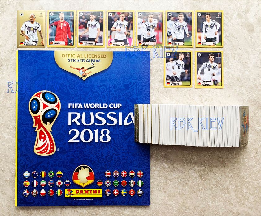 Panini WC 2018 пустий, ідеальний альбом + повний сет. Окремі стікери