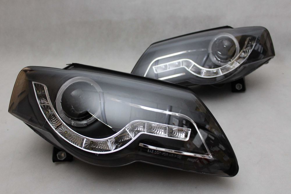 Lampy reflektory przednie przód VW PASSAT B6 05-10 Tuning LED BLACK