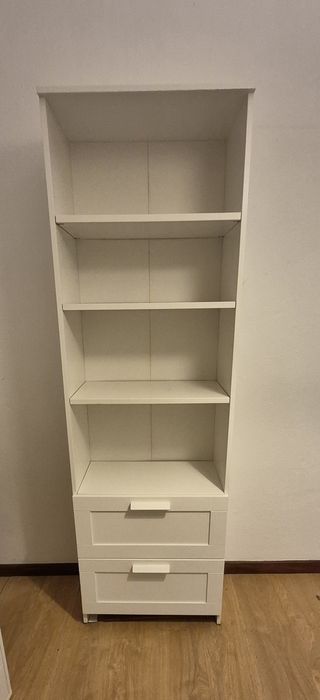 Estante com gavetas  branca