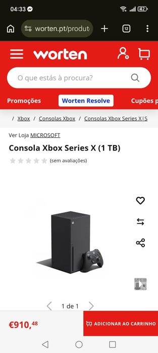 Xbox séries X com caixa capa de proteção  usada 10h ou 20h
