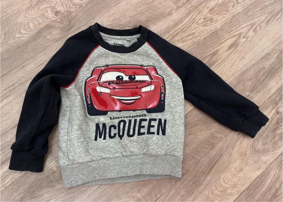 Світшот на флісі тепла кофта маквін тачки