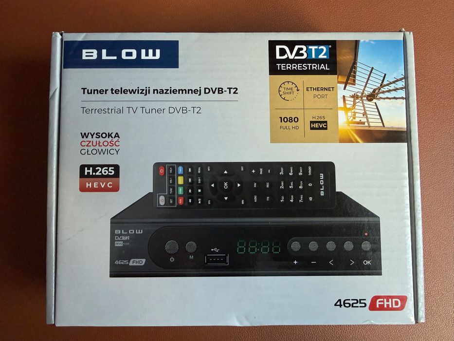 Tuner telewizji naziemnej DVB-T2 BLOW 4625 FHD
