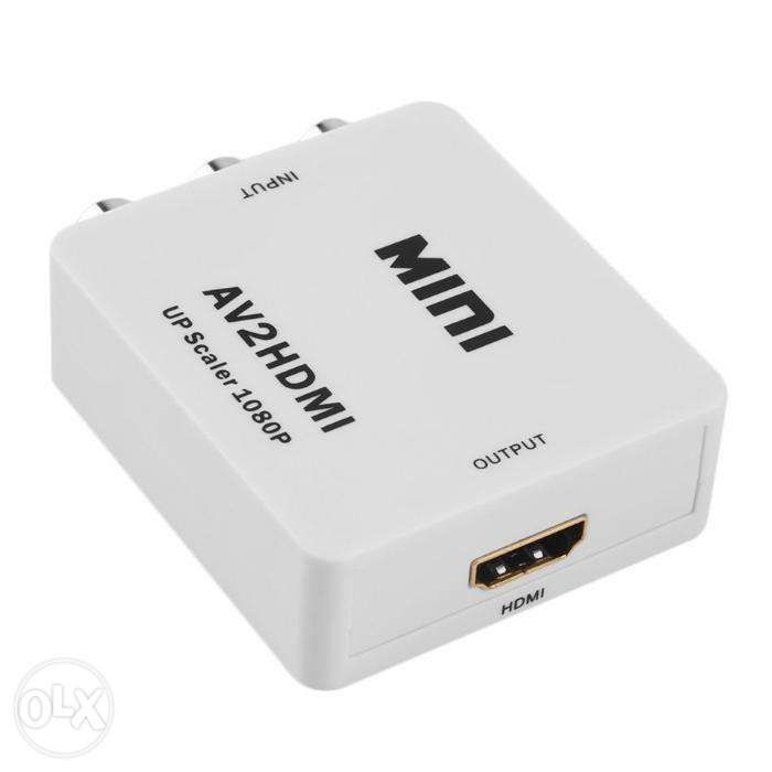 (NOVO) Conversor AV/3RCA para HDMI - Branco
