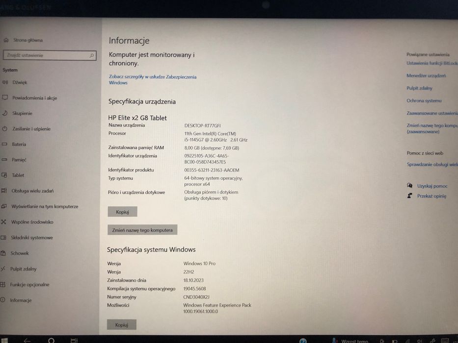 HP Elite x2 na gwarancji z pudełkiem i ładowarką . Komplet
