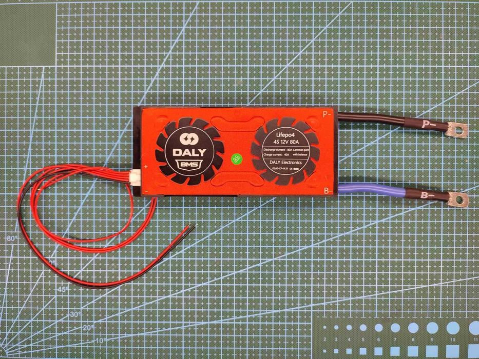 BMS контроллер Daly 4S 12 вольт LiFePO4 80A