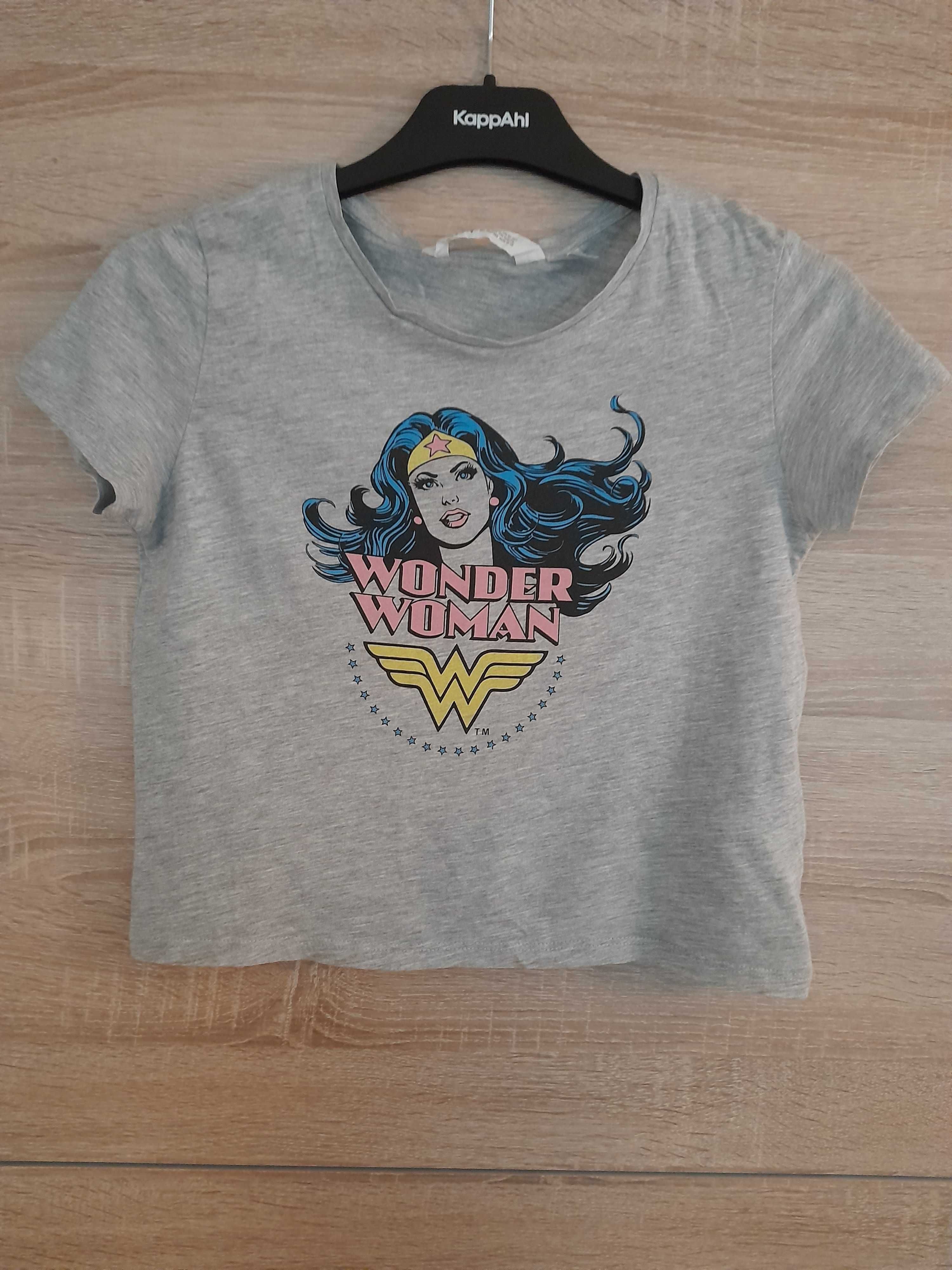 H M 146 152 top Wonder Woman 10 12 bluzka koszulka t shirt szara szary Zielona Gora OLX.pl