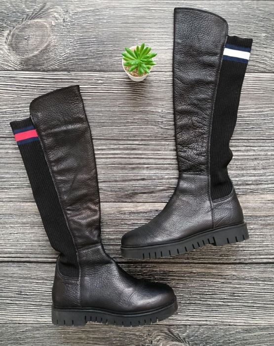 Вінтажні чобітки Tommy Hilfiger, дівчинці-підлітку, 37,5/38 р, шкіра