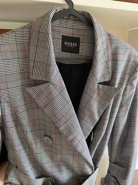 Vestido com padrao, manga comprida