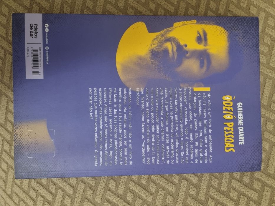 Livro Odeio Pessoas - Guilherme Duarte