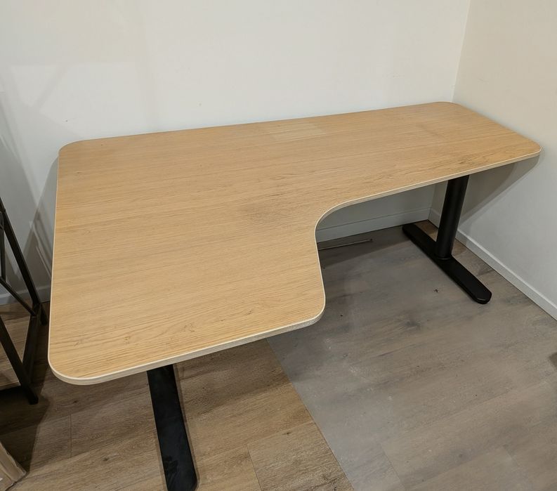 Biurko narożne Ikea Bekant 160x110 elektryczne