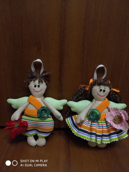 Ангелочки текстильные